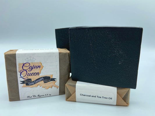 Charcoal and Tea Tree Oil Goat's Milk Soap